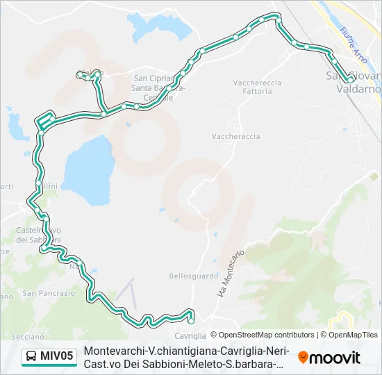 MIV05 Bus Line Map