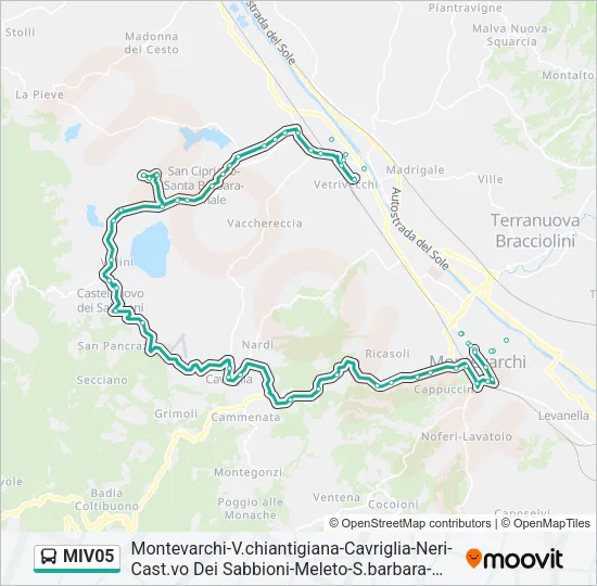 MIV05 Bus Line Map