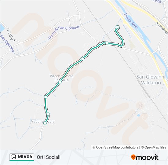 MIV06 Bus Line Map