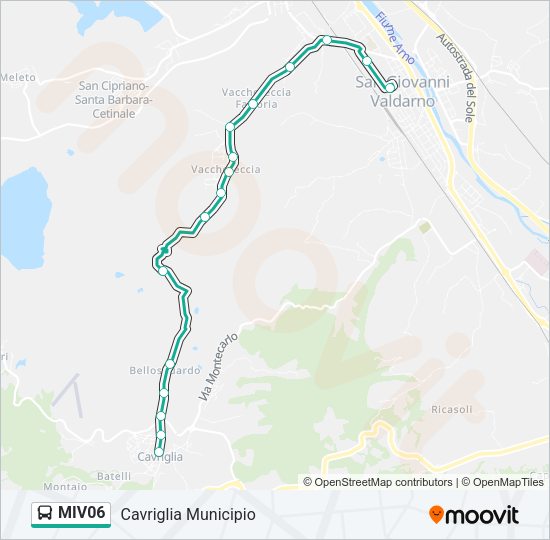 MIV06 Bus Line Map