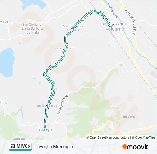 MIV06 Bus Line Map
