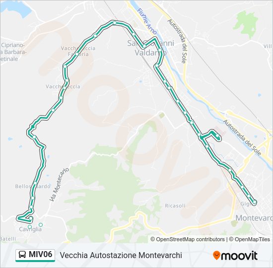 MIV06 Bus Line Map