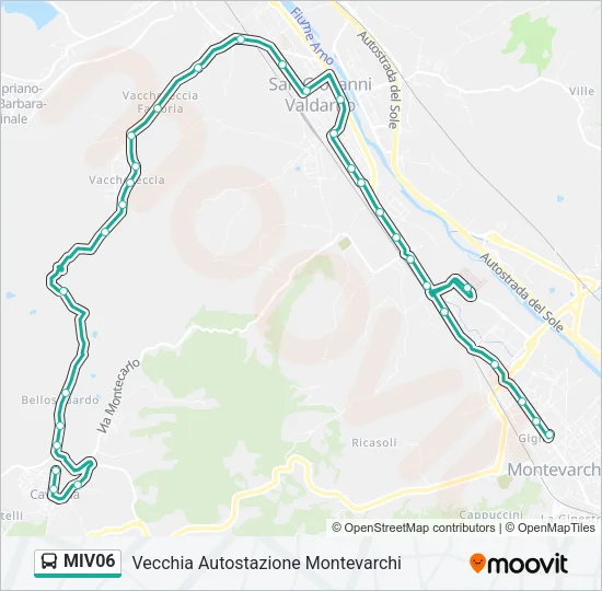 MIV06 Bus Line Map