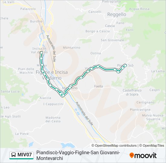 MIV07 bus Line Map