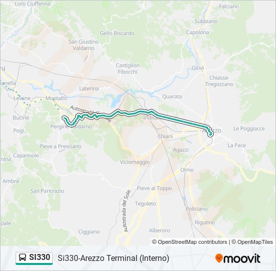 si330 Route Schedules Stops Maps Si330 Arezzo Terminal