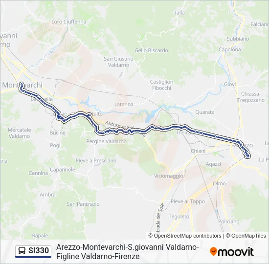 SI330 Bus Line Map