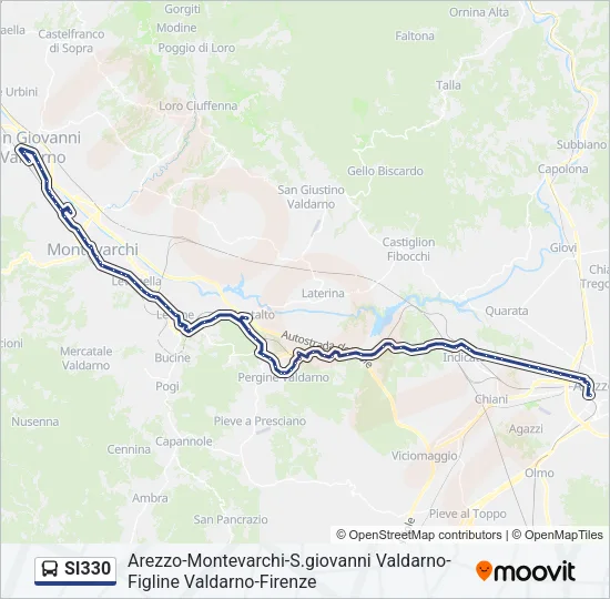 SI330 Bus Line Map