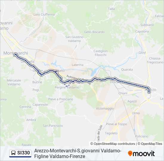 SI330 bus Line Map