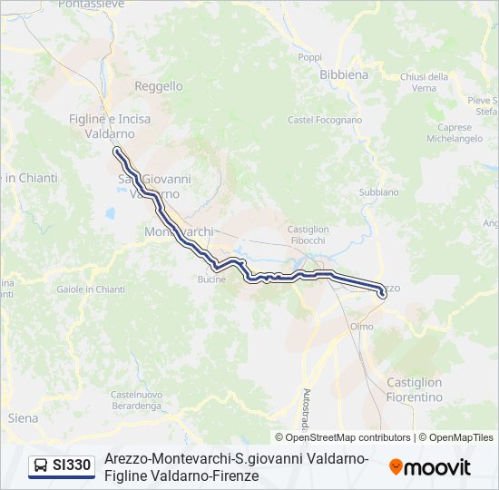 SI330 bus Line Map