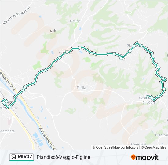 MIV07 bus Line Map