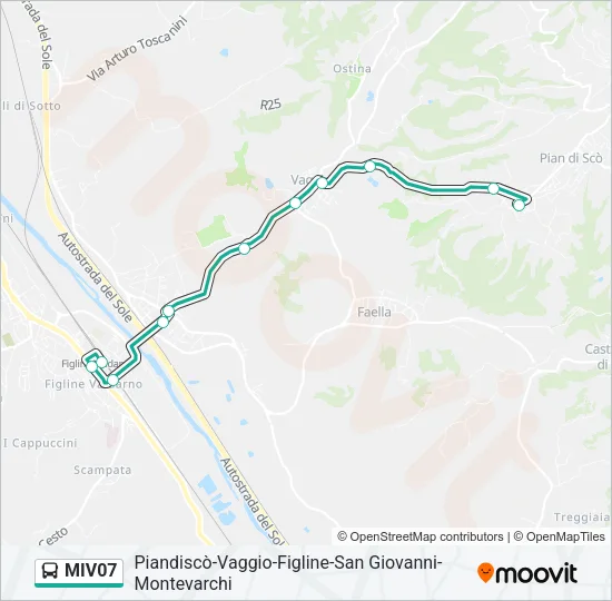 MIV07 Bus Line Map