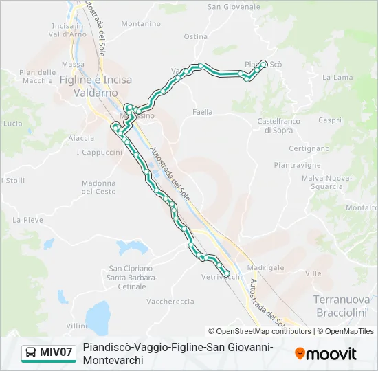 MIV07 Bus Line Map