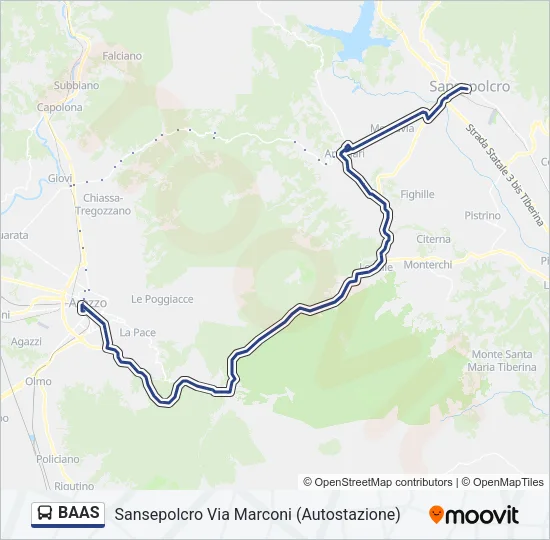 BAAS Bus Line Map