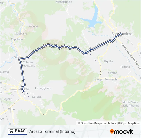 BAAS Bus Line Map