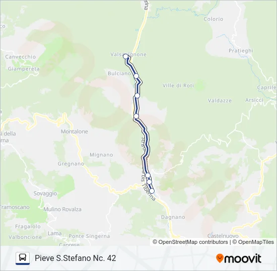 BAVPSSCC Bus Line Map