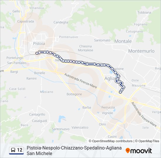 12 Bus Line Map