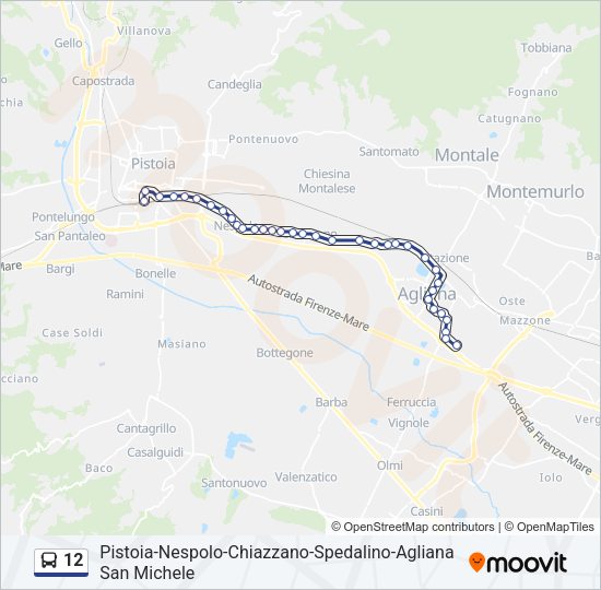 12 Bus Line Map