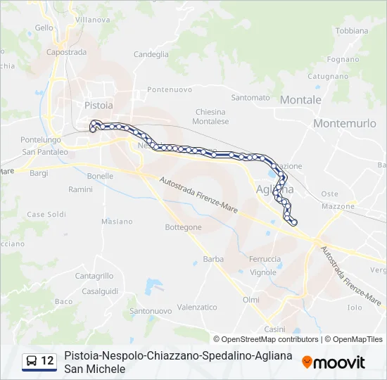 12 Bus Line Map