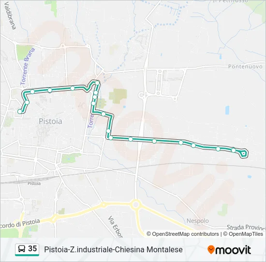 35 Bus Line Map