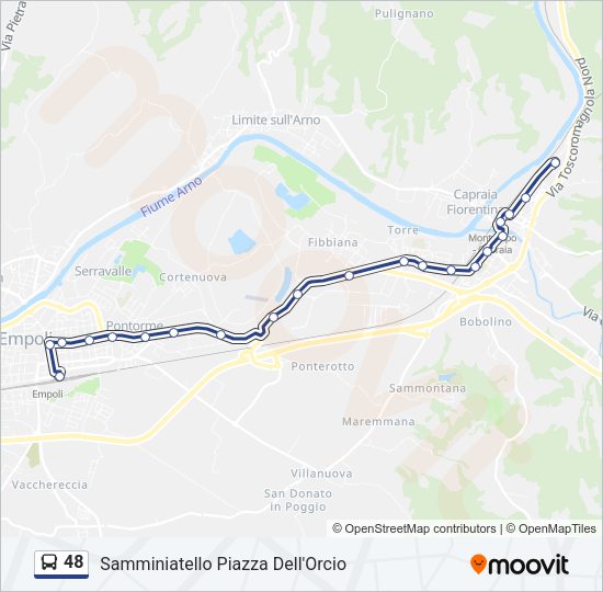 48 Bus Line Map