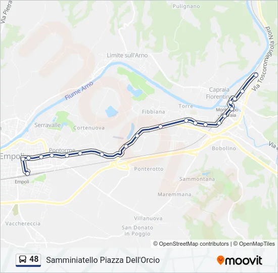 48 Bus Line Map