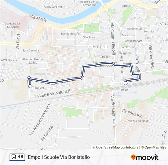 48 Bus Line Map