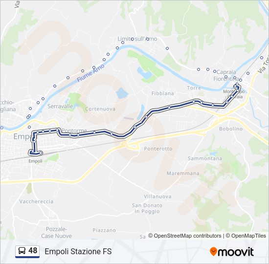 48 Bus Line Map