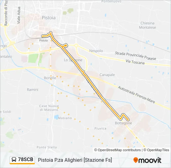 78SCB Bus Line Map
