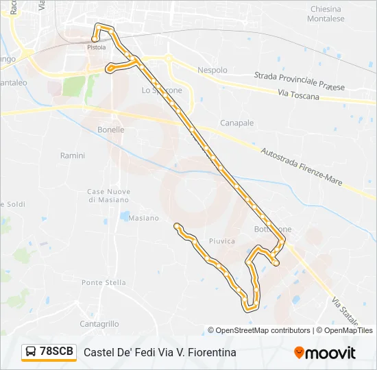 78SCB Bus Line Map