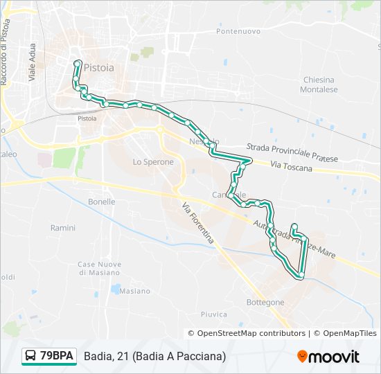 79BPA bus Line Map