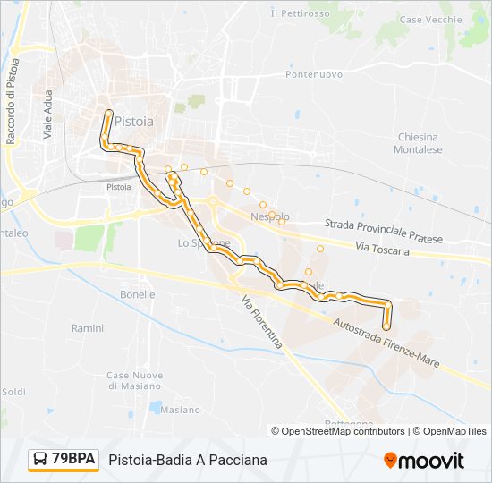 79BPA Bus Line Map