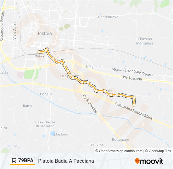 79BPA Bus Line Map