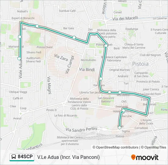 84SCP Bus Line Map
