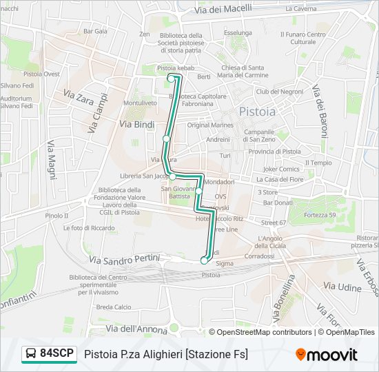 84SCP Bus Line Map