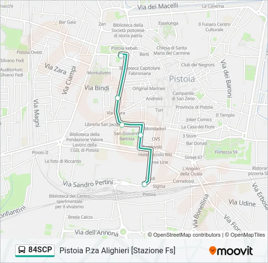 84SCP Bus Line Map