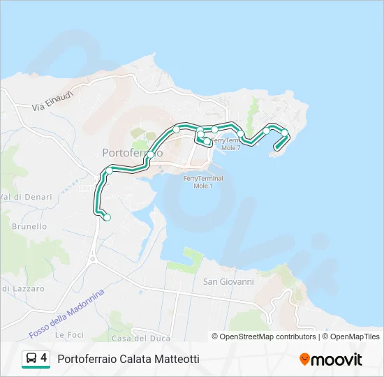 4 Bus Line Map