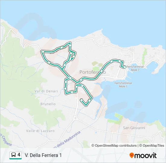 4 Bus Line Map
