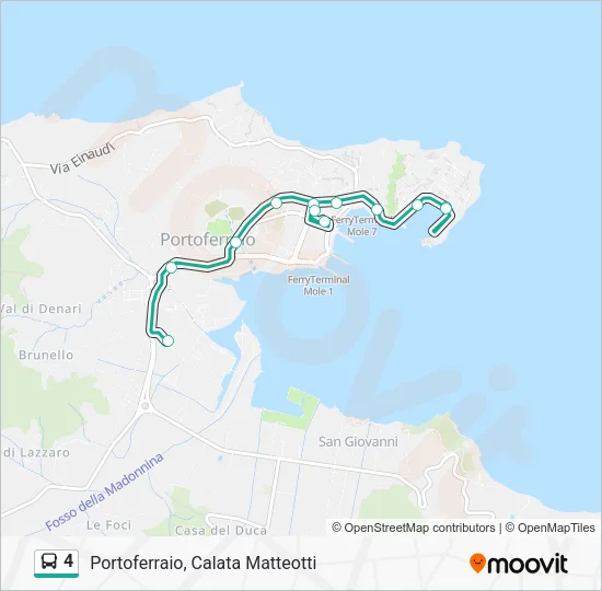 4 Bus Line Map