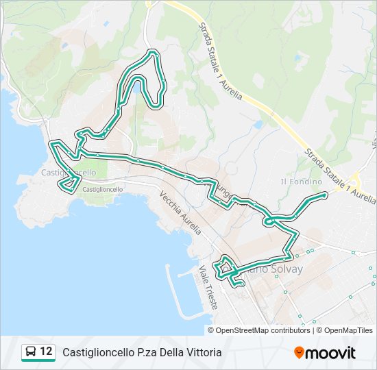 12 Bus Line Map