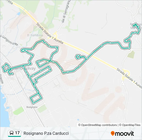 17 Bus Line Map