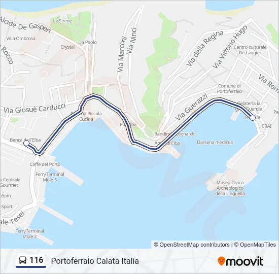 116 Bus Line Map