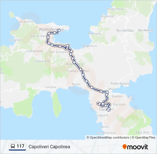 117 Bus Line Map