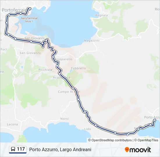 117 Bus Line Map