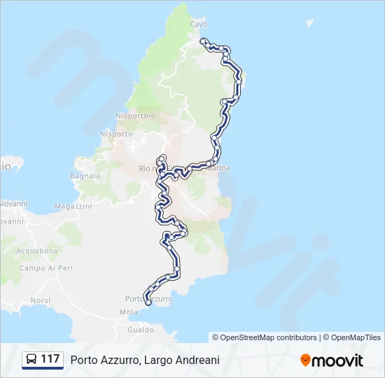 117 Bus Line Map