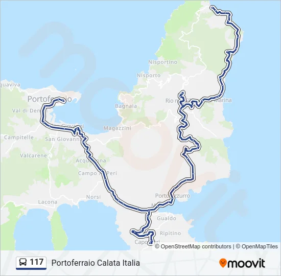 117 Bus Line Map