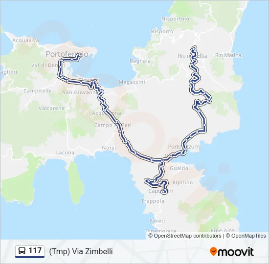 117 Bus Line Map