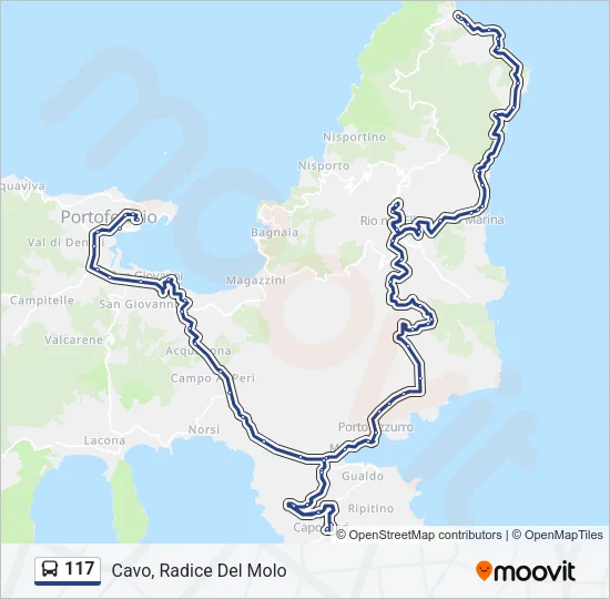 117 Bus Line Map