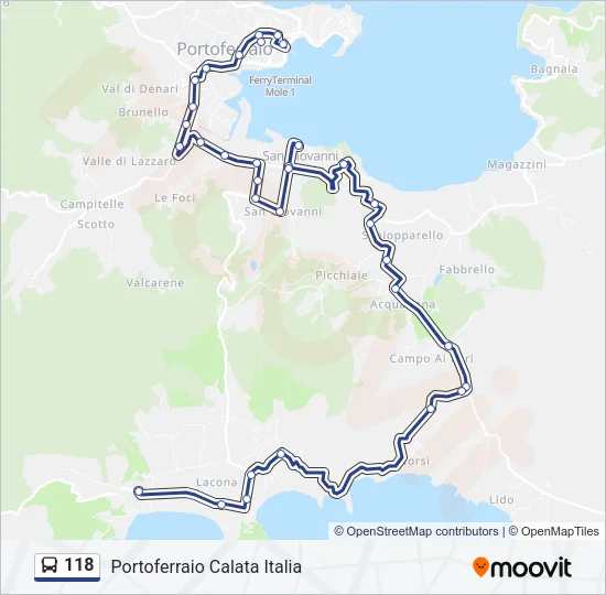 118 Bus Line Map