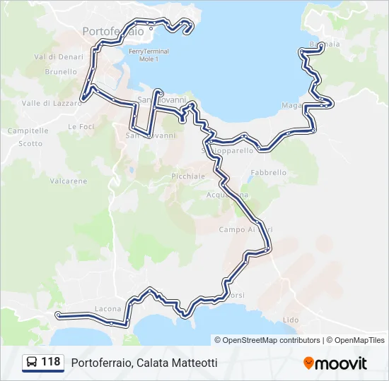 118 Bus Line Map