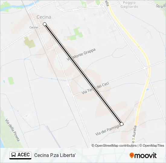 ACEC Bus Line Map